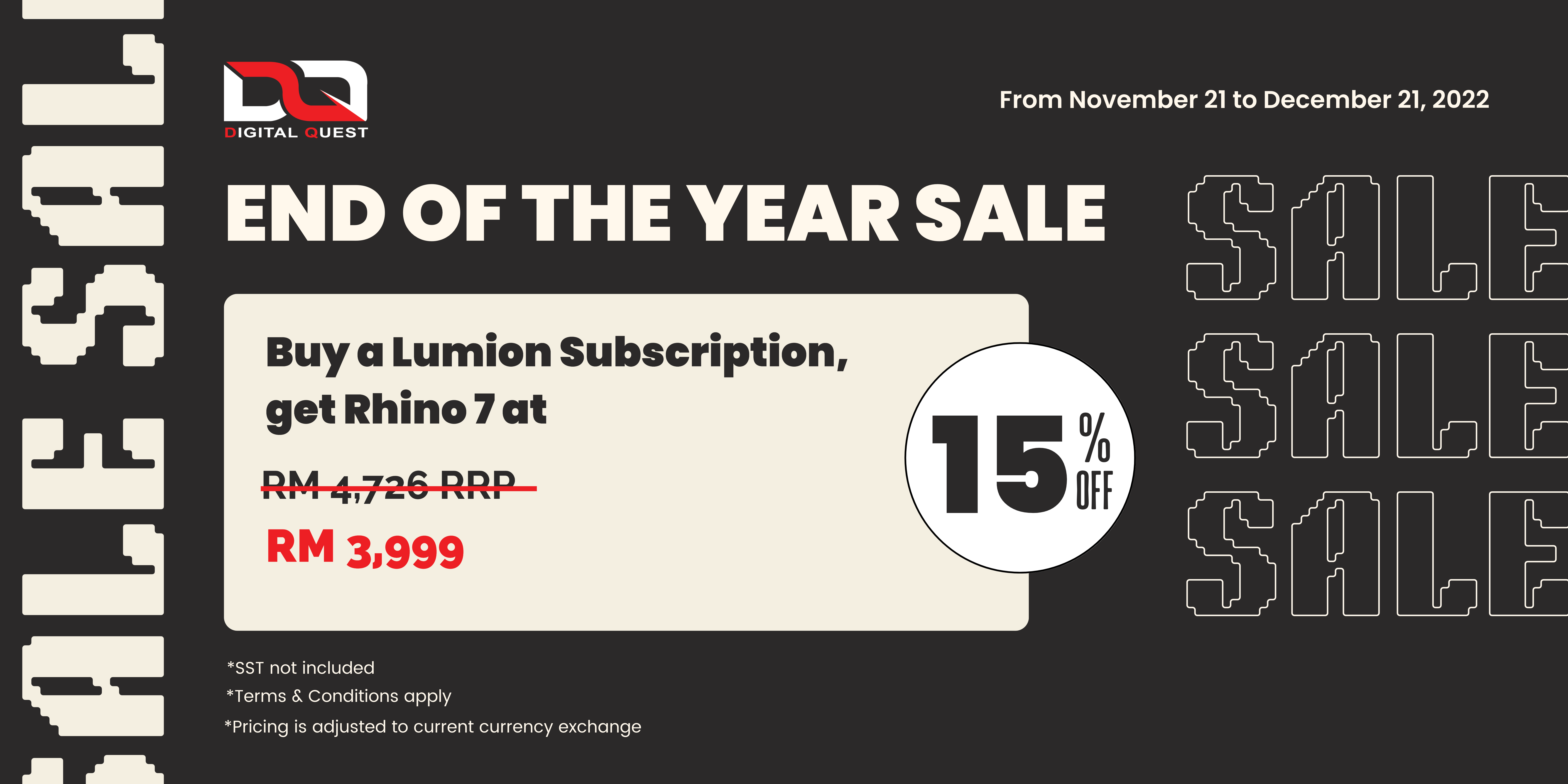 DQ + MSB | End of the Year Sale 2022 (Email Banner)